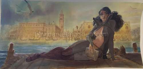 Yannick Corboz - Illustration originale pour la jaquette de l‘album - Les Rivières du passé