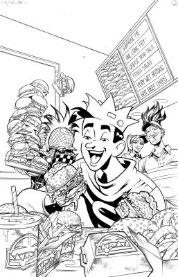 Scott Hepburn | Scott Hepburn - ARCHIE VS MINOR THREATS COVER #2 | Panel Punk Comics Originals