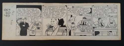 Gould, Chester - 1 Original page - Dick Tracy - The Climber - 1949 | Catawiki