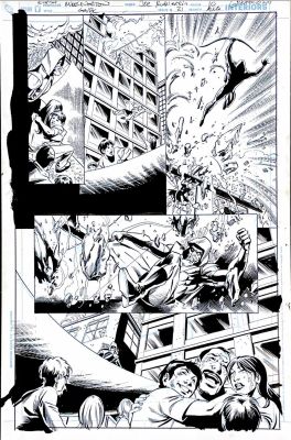 Mike Norton | Mike Norton -Green Arrow & Black Canary- Issue 21- Page 10 Pencils by Mike Norton, inks by Joe Rubinstein | Panel Punk Comics Originals