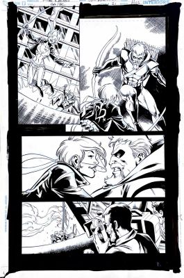 Mike Norton | Mike Norton -Green Arrow & Black Canary- Issue 21- Page 11 Pencils by Mike Norton, inks by Joe Rubinstein | Panel Punk Comics Originals