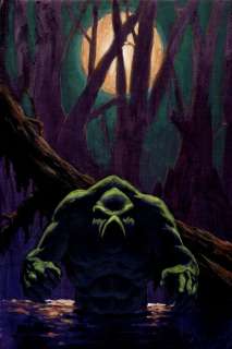 Tex Blaisdell Richard Hescox - Swamp Thing 1981 Movie Poster Concept Painting (Sold Live on ‘Dueling Dealers of Comic Art #116 Podcast on 4-19-2023 Watch It Here!