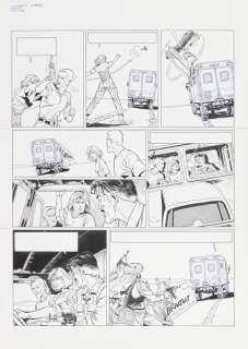 Denayer | Wayne Shelton, planche n°33 Ã  l’encre de Chine… | Millon