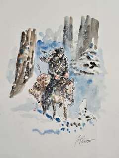 Milazzo, Ivo - 1 Original drawing - Il Cacciatore | Catawiki