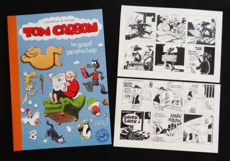 Cromheecke, Luc - 1 Page originale + album de luxe - Tom Carbon 1 - In Goed gezelschap - 2010 | Catawiki