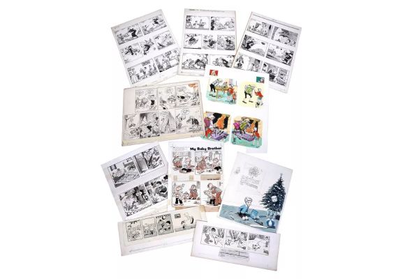 Lot 16 - Harold Hare artwork; and original artboards by Burt Felstead and other artists | Anderson & Garland