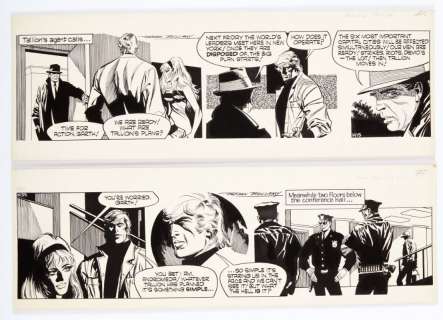 Garth: The Wreckers. Two original artworks (1974) drawn and signed by… | Comic Book Auctions ltd