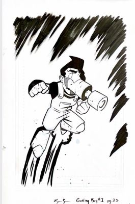Raymar Brunson | Raymar Brunson - GATLING BOY - Issue#1 Page#23 | Panel Punk Comics Originals