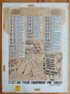 Eisner, Will - 1 Original drawing - Preventive Maintenance Calendar - March 1970 - 1969 | Catawiki