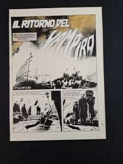 Roi, Sclavi - 1 Original page - Dylan Dog - "Il Ritorno del Vampiro" | Catawiki