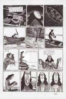 Christophe Gaultier - Planche originale n°30, rehaussée au correcteur blanc - Robinson Crusoé