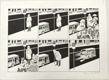 Kirchner, Paul - 1 Original page - The Bus - How many clowns ... - 2015 | Catawiki