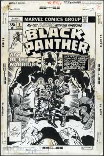 Jack Kirby - BLACK PANTHER (1977-79) #8 Cover