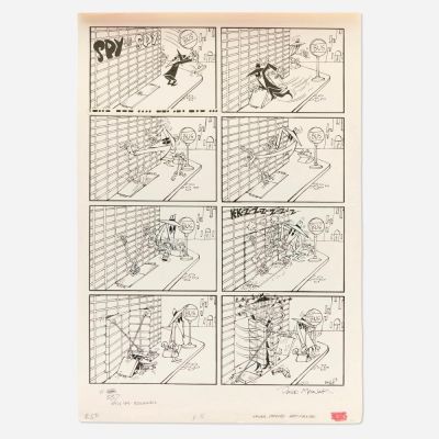 Dave Manak, Mad Magazine #337 ’Spy vs. Spy’ Original Art (EC Publications, 1995) | Landry Pop Auctions