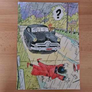 Wasterlain, Marc - 1 Original colour drawing - Docteur Poche & Jeanette Pointu - Hommage à Tillieux - 2022 | Catawiki