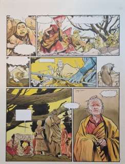 Bess, Georges - 1 Original colour page - Le Lama Blanc T4 - La Quatrième voix - 1990 | Catawiki