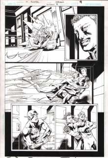 Howard Porter, Wayne Faucher | Titans #8 P.9 - Flash Action - Signed - 2009 | Anthony’s Comic Book Art