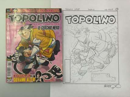 Corrado Mastantuono - 1 Original preliminary drawing - Topolino - n. 2748 Topolino e Gambadilegno - 2008 | Catawiki