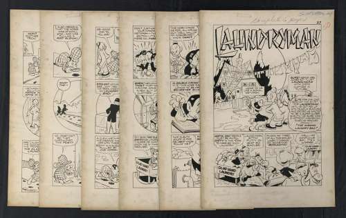Slapstick Comics #1. Original (6) Page Story. | Weiss Auctions