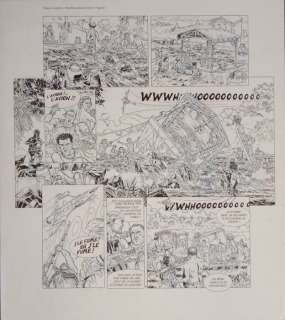 Toublanc, Frédéric - 1 Original page - Tanguy & Laverdure, les Chevaliers du ciel T4 - Taiaut sur Bandits - 2015 | Catawiki