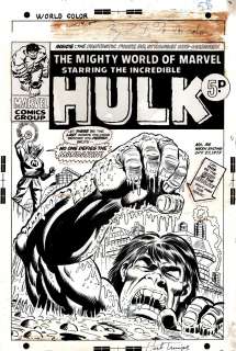 Frank Giacoia, Herb Trimpe - mighty world of marvel #57 cover (1973)