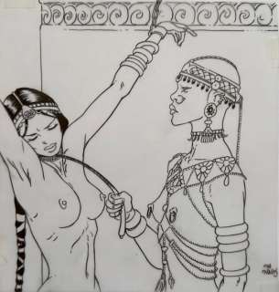 Mirallès, Ana - 1 Original preliminary drawing - Djinn | Catawiki