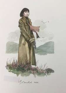 Marchal, Bertrand - 1 Original colour drawing - Scotland - Kathy Austin - 2022 | Catawiki