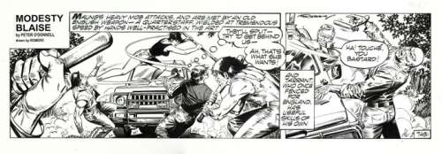 Romero, Enric Badia - 1 Bande originale - Modesty Blaise - Strip #7481 - 1990 | Catawiki