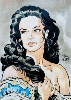 Meynet, Félix - 1 Original colour drawing - Hommage à Sisi Impératrice et Franz Xaver Winterhalter | Catawiki