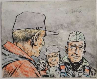 Vance, William - 1 Original colour drawing - La Guerre du pétrole - 1975 | Catawiki