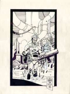 Nicola Mari - 1 Original drawing - Nathan Never - Lucca Comics - 1994 | Catawiki