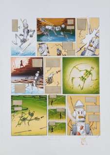 Turf - 1 Original colour page - La Nef des fous T3 - Turbulences - 1997