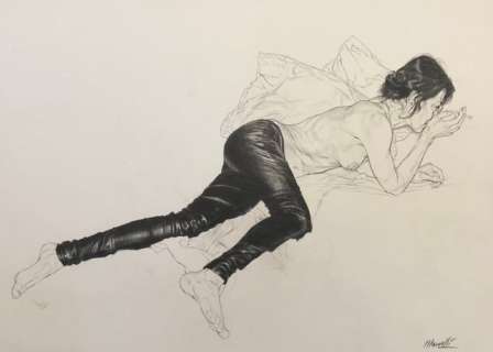 Riccardo Mannelli - 1 Original drawing - Effe - Oscena | Catawiki