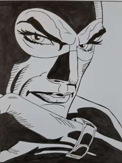 Zaniboni, Sergio - 1 Original drawing - Diabolik - Radio Orologio | Catawiki