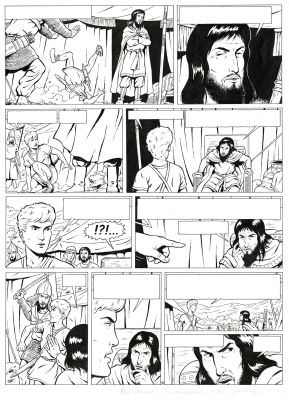 Marc Jailloux | Lot 350 - Alix Britannia, planche originale à l’encre de chine. | Septimus
