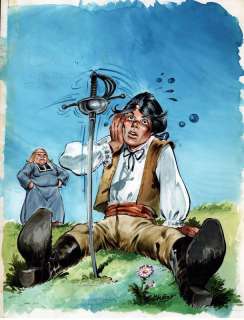 CHERET André  - Domino  - Couverture du tome 1 édité au Lombard en 1979  - Encre[...] | Vermot et Associés