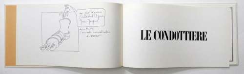 Barbe André | Dessin original dans l’ouvrage Le condottiere en édition... | Vermot et Associés