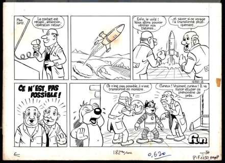 Cance Louis | Pif Demi planche finale publiée dans Pif 1250 en 1969 On... | Vermot et Associés