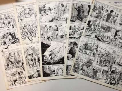 Le Ralliq, Etienne - 5 Original page - Teddy Bill - La flèche du soleil - 1949 | Catawiki