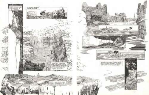 Michel Durand - Planches originales n°080-081 - Les Travailleurs de la mer