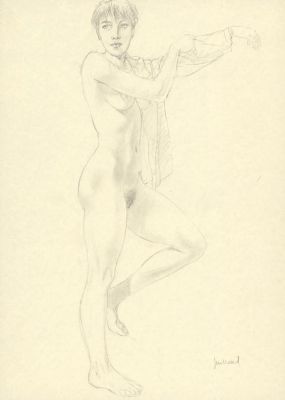 André Juillard | crayonné original - Le Cahier bleu | Daniel Maghen