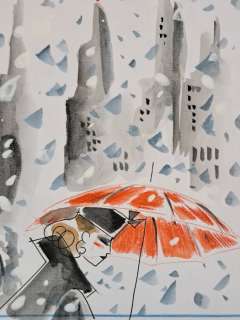 Lapone, Antonio - 1 Original colour drawing - Hommage a Saul Leiter | Catawiki