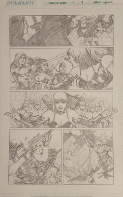 Sergio Dávila (Pencil) - 1 Original page - Swords of Sorrow #6, Page 9 | Catawiki