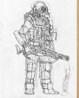 Juan Gimenez The Metabarons - Character Concept Sketch - Original Pencil Drawing | Catawiki