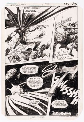 Lot 94 - GENE COLAN DETECTIVE COMICS #543 COMIC BOOK PAGE ORIGINAL ART. | Hake’s