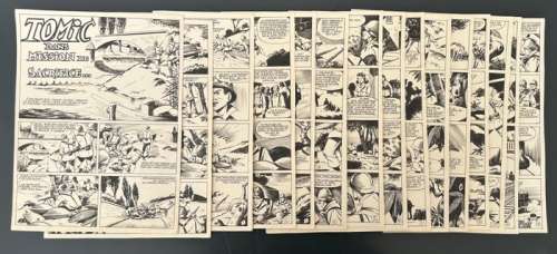 Decoudun, Jean-Paul - 15 Original page - Téméraire - n. 24 "Mission de Sacrifice" - Historie complete - 1960 | Catawiki