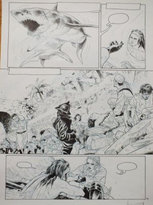 Jérémy - 1 Original page + original preliminary page + original color page - Barracuda T4 - Révoltes - 2013 | Catawiki