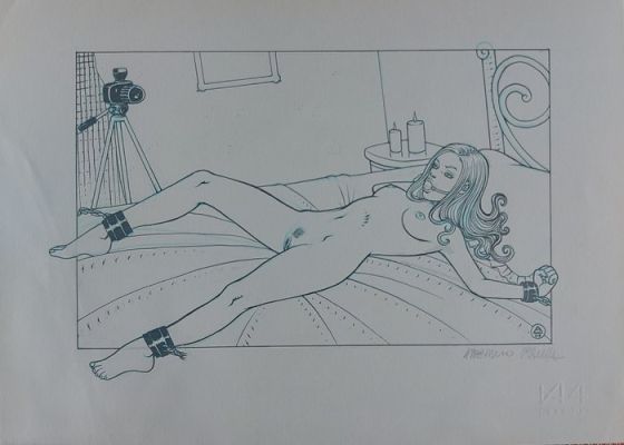 Scacchia, Alessandro - 1 Original drawing - Club di Ruthier - Incontro con Marylin | Catawiki