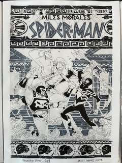 Continue Shopping | MILES MORALES SPIDER-MAN #35 FEDERICO VICENTINI COVER ART | Scott’s Collectables