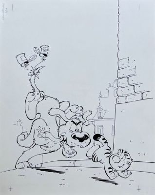 Peral - 1 Original cover - Billy the Cat T8 - La Vie de Chaton - 2003 | Catawiki